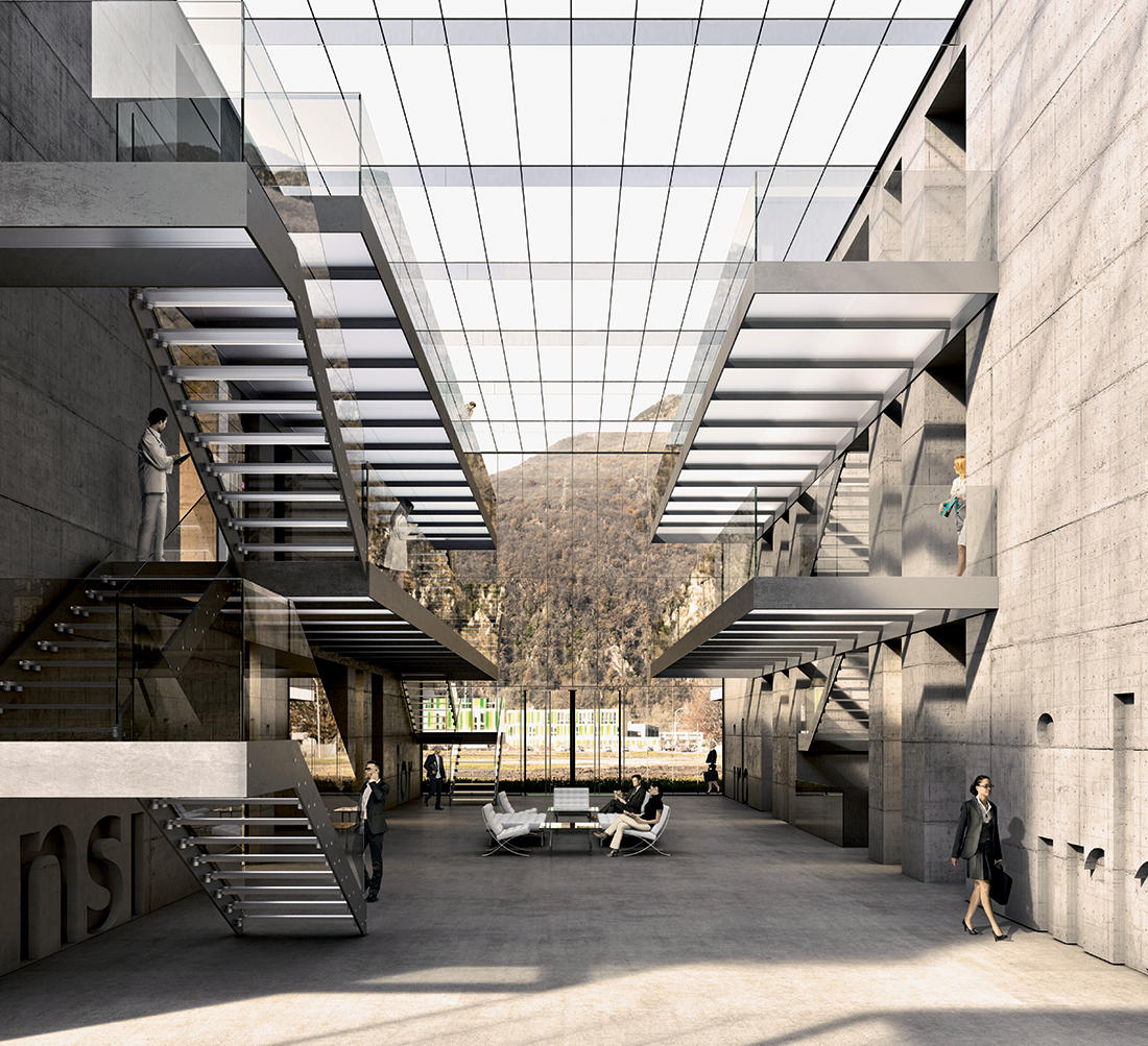 Render del progetto dell'IRB.