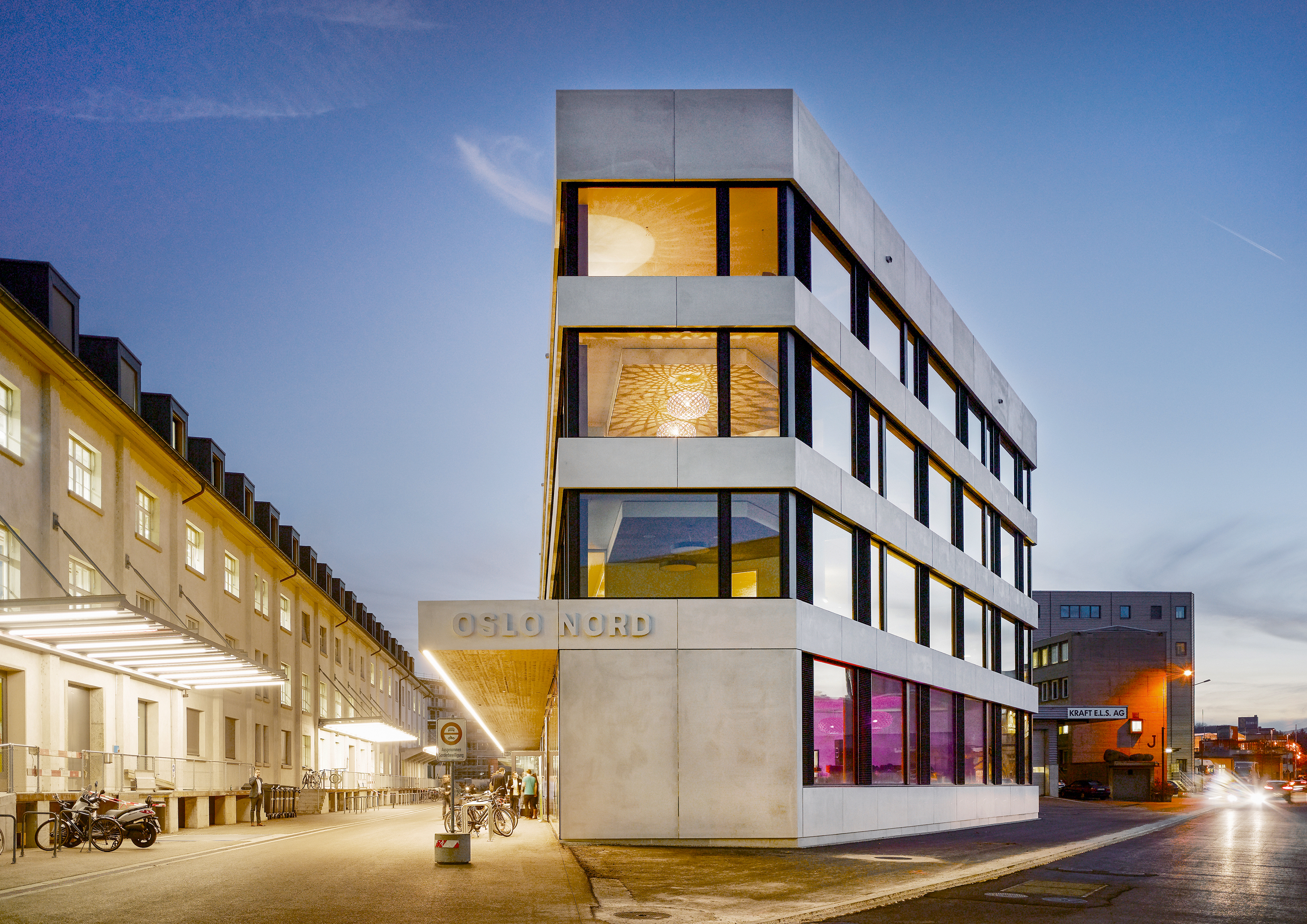 Neues Wahrzeichen des Kunstfreilagerquartiers: das Büro- und Wohnhaus «Oslo-Nord».