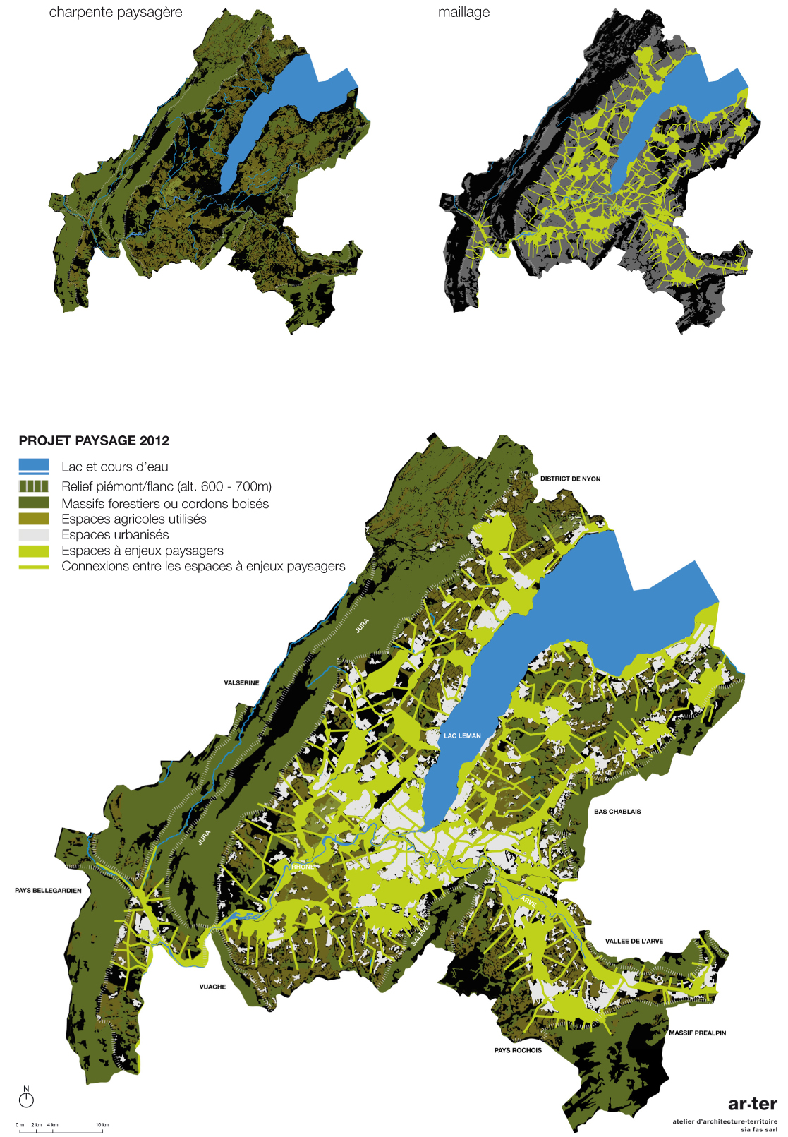 Le «plan paysage» du projet du Grand Genève, espace d’agglomération franco-valdo-genevois