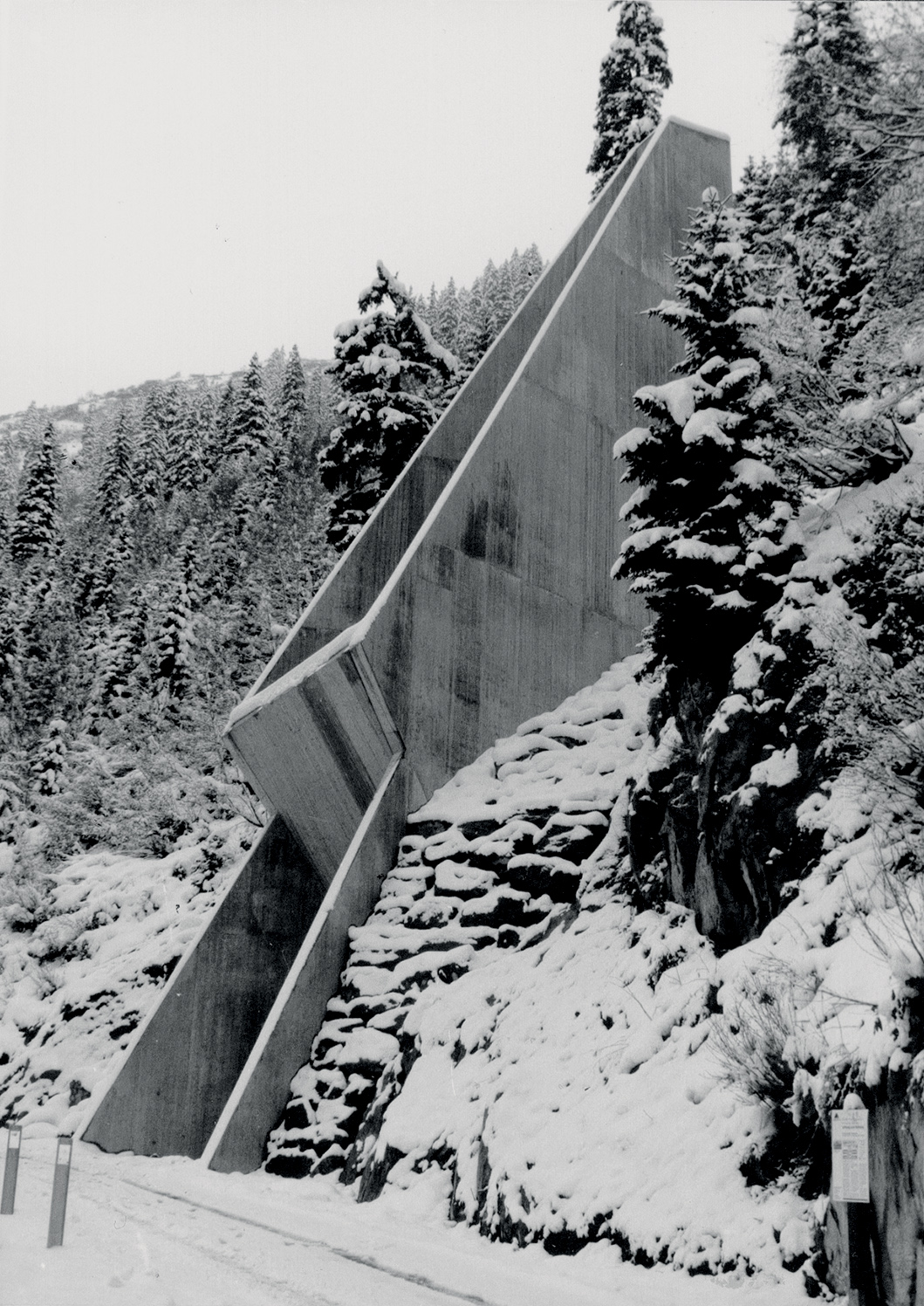 Camino di ventilazione della Val Nalps, Sedrun: a costruzione conclusa.