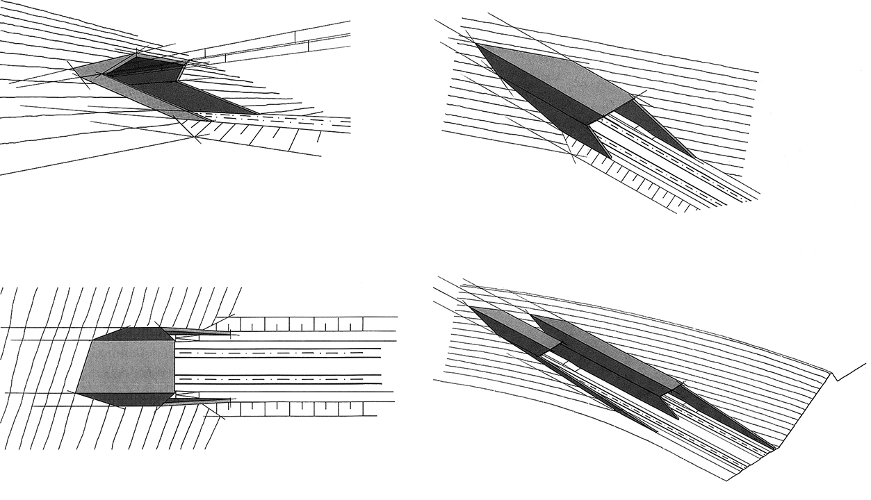 Schizzi delle differenti tipologie di portali.