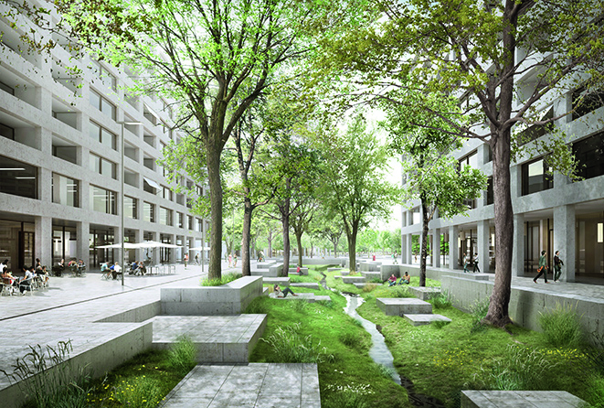 CANTONE Secteur Etoile Praille Acacias Vernets (SIA 143 a 3 gradi, pre-qualificazione su dossier, 2013-2014) Oggetto del concorso: mandati di studio paralleli volti alla definizione del piano direttore del settore Etoile, in seno al quartiere Praille Acacias Vernets. Programma: 110’000 mq attività, 55000 mc alloggi, spazi pubblici e piazza centrale, Palazzo di Giustizia. Vincitori: Pierre-Alain Dupraz &amp; Gonçalo Byrne, con PROAP, Ingeni e Swisstrafic