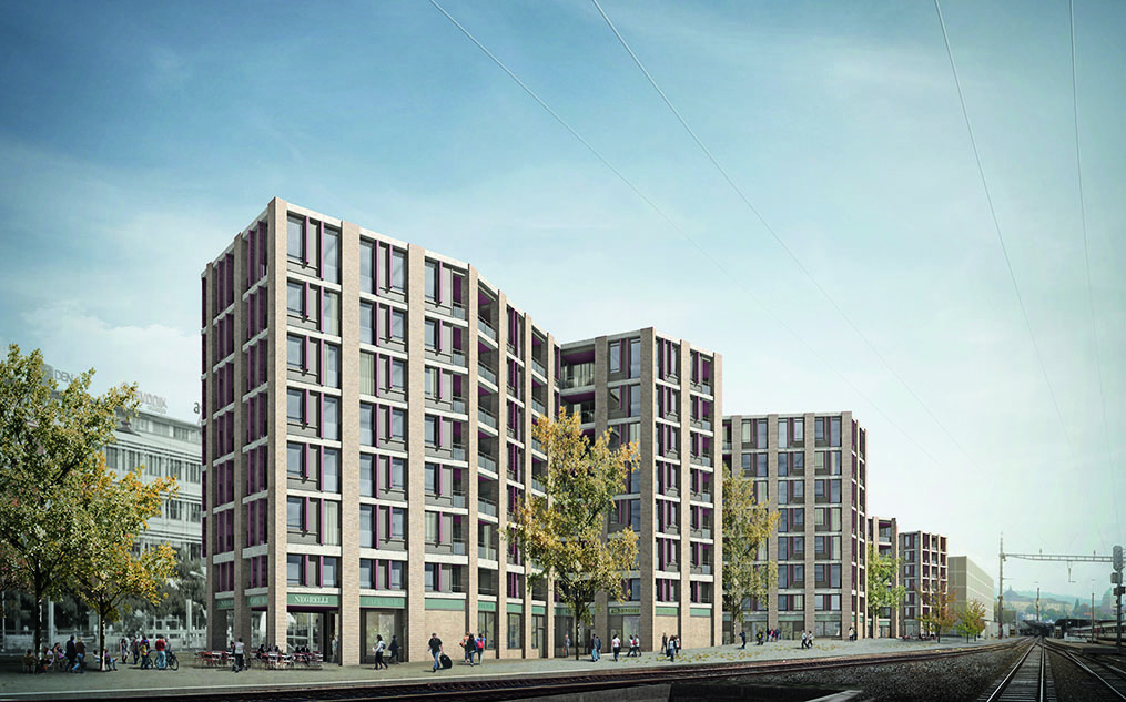 Progetti per il lotto occidentale della Zollstrasse, Zurigo. Vincitore del concorso di progetto (Abitazioni).