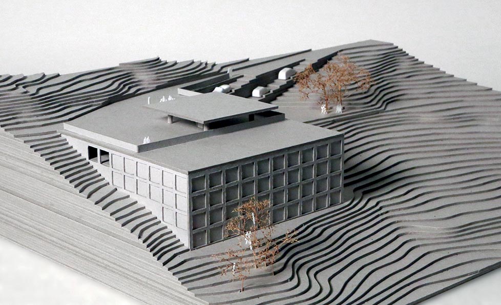 Modello del progetto di Martino Pedrozzi.