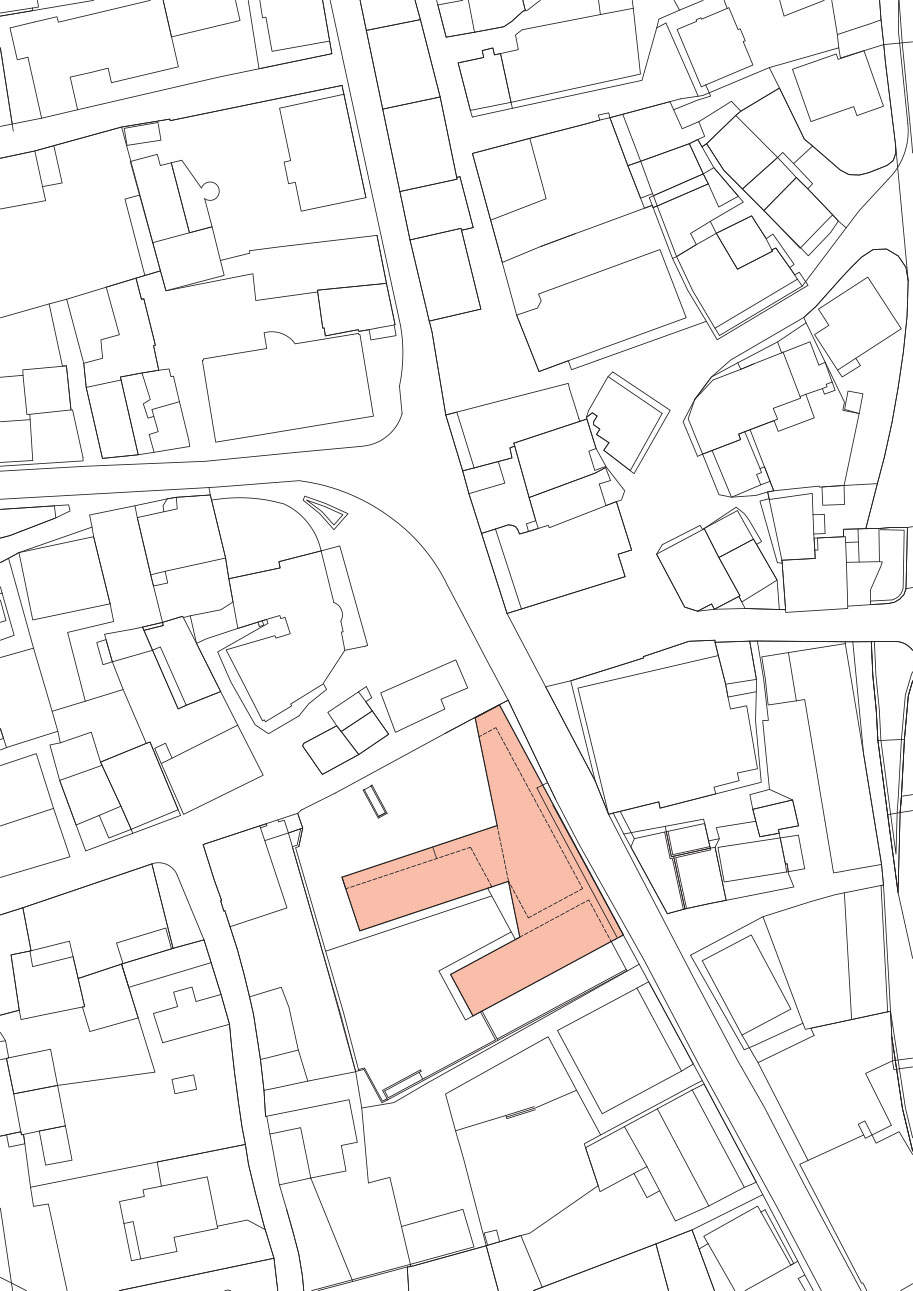 Piazza Centrale, Biasca. Piano di situazione