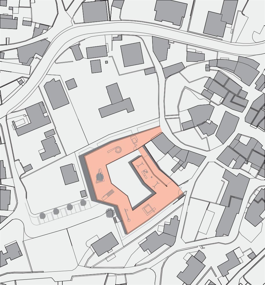 Scuola dell'infanzia, Comano. Piano di situazione.