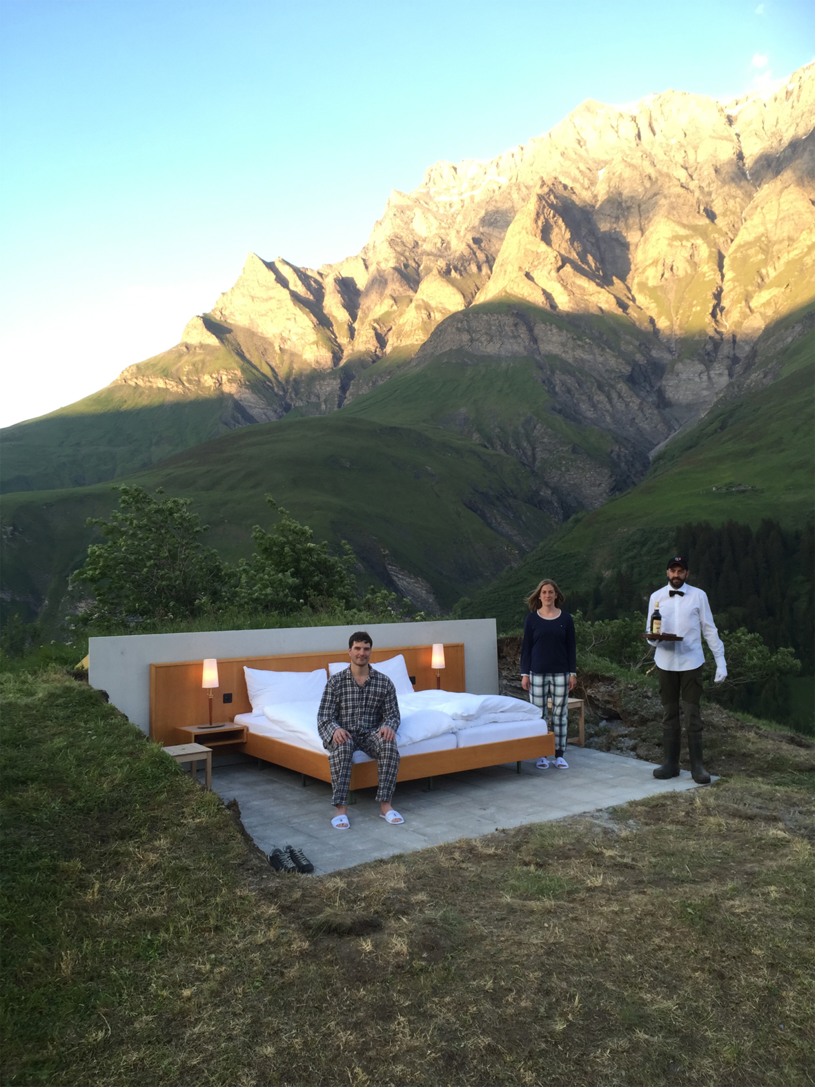 Das «Null Stern Hotel» der Künstler Frank und Patrik Riklin dürfte weltweit einmalig sein.