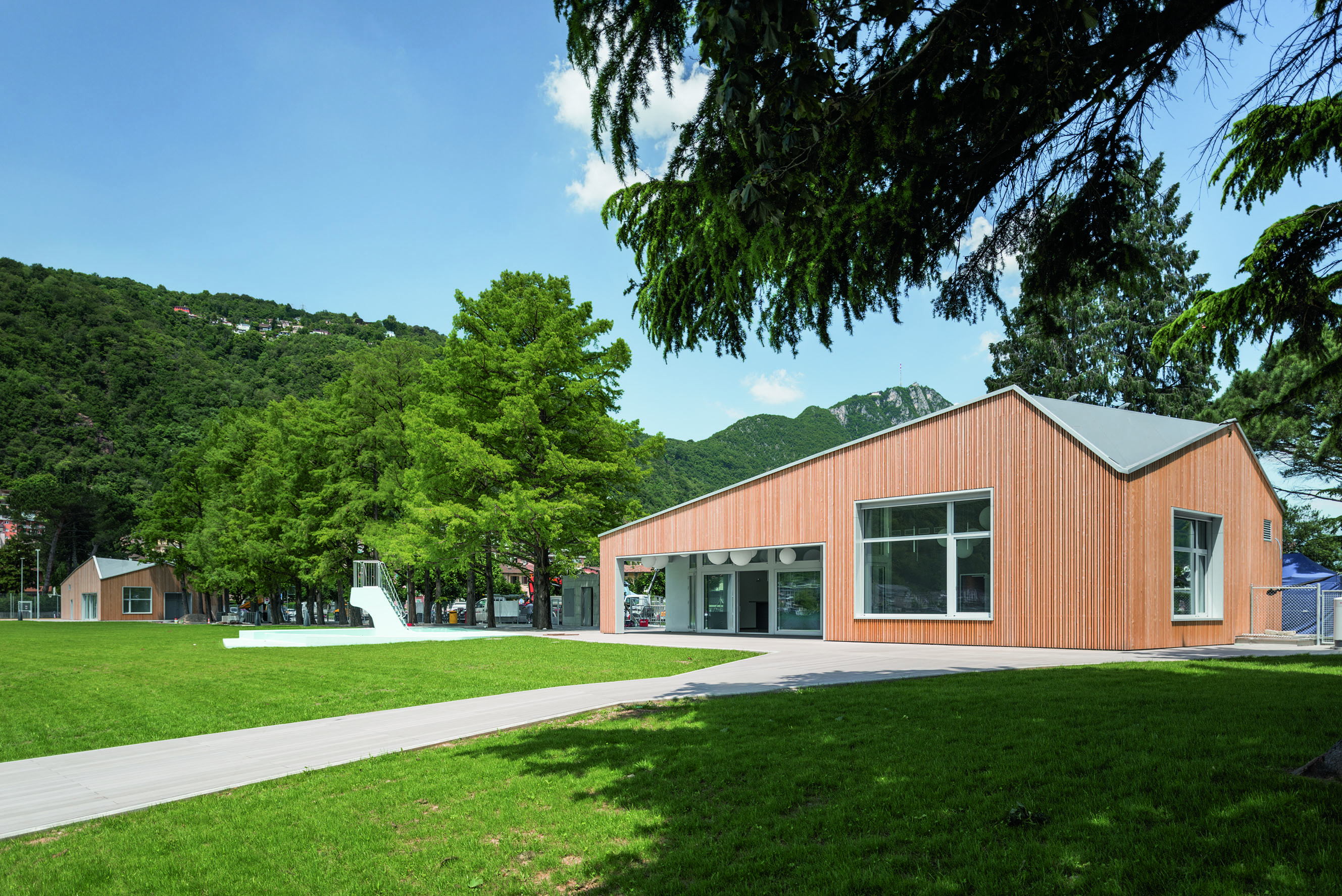 Area di svago a lago, Melide.