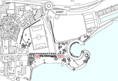 Area di svago a lago, Melide. Piano di situazione.