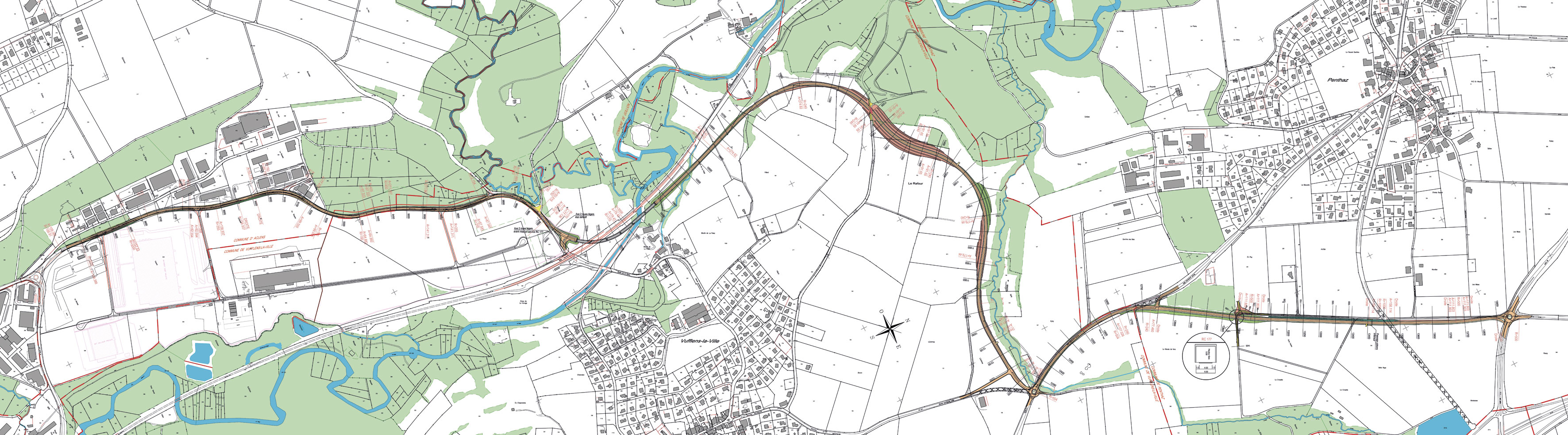 Situation générale du projet de la RC 177