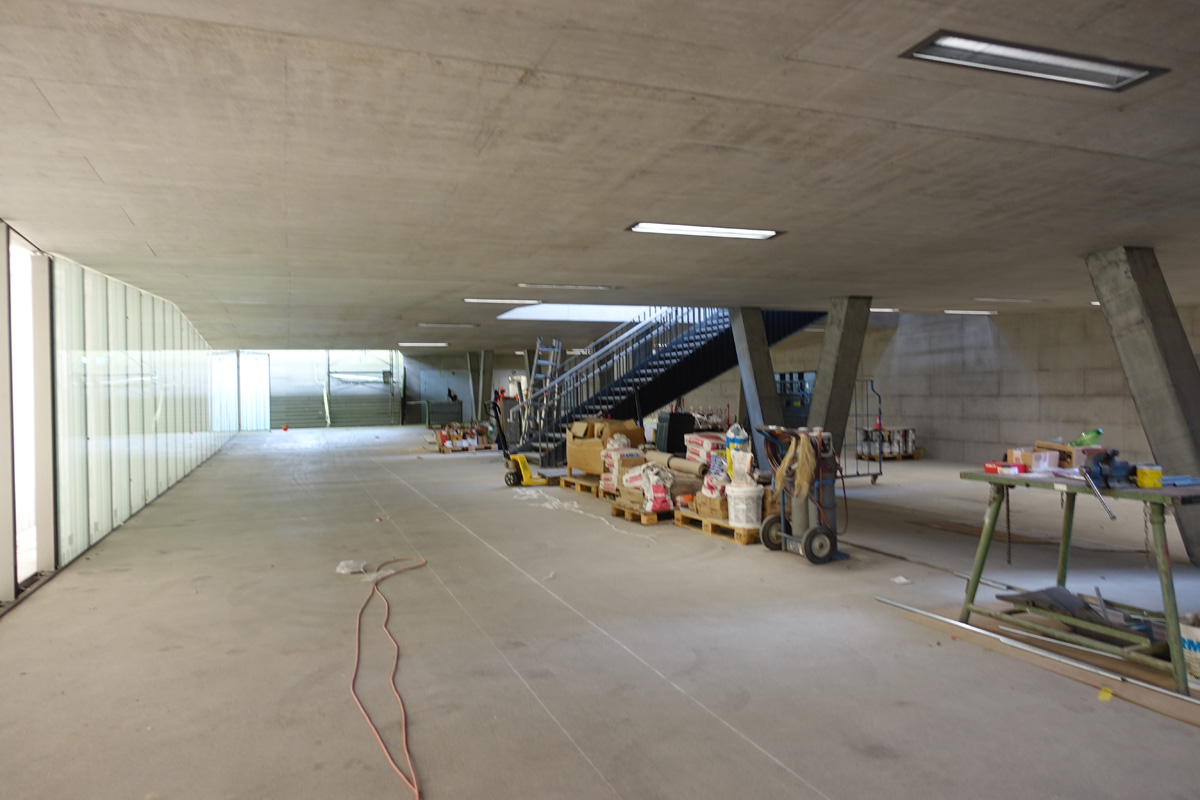 Die neue Quartieranbindung in der Bauzeit. Der Umbau des Bahnofs Oerlikon ist ein Gemeinschaftswerk der SBB und der Stadt Zürich.