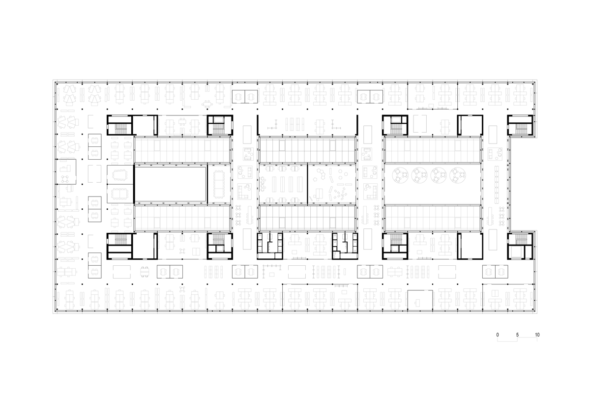 Grundriss Obergeschoss (Ebene 3).