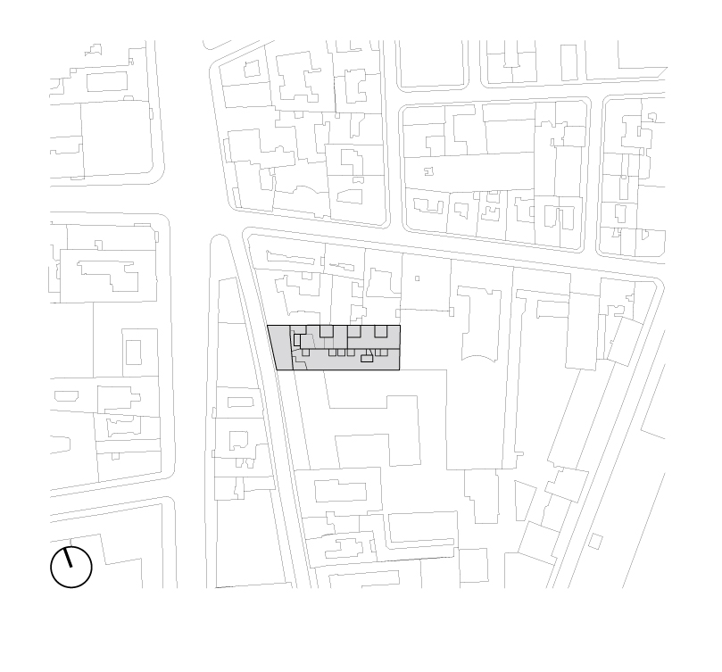 Die Siedlung liegt in unmittelbarer Nähe des Gare de l’Est.