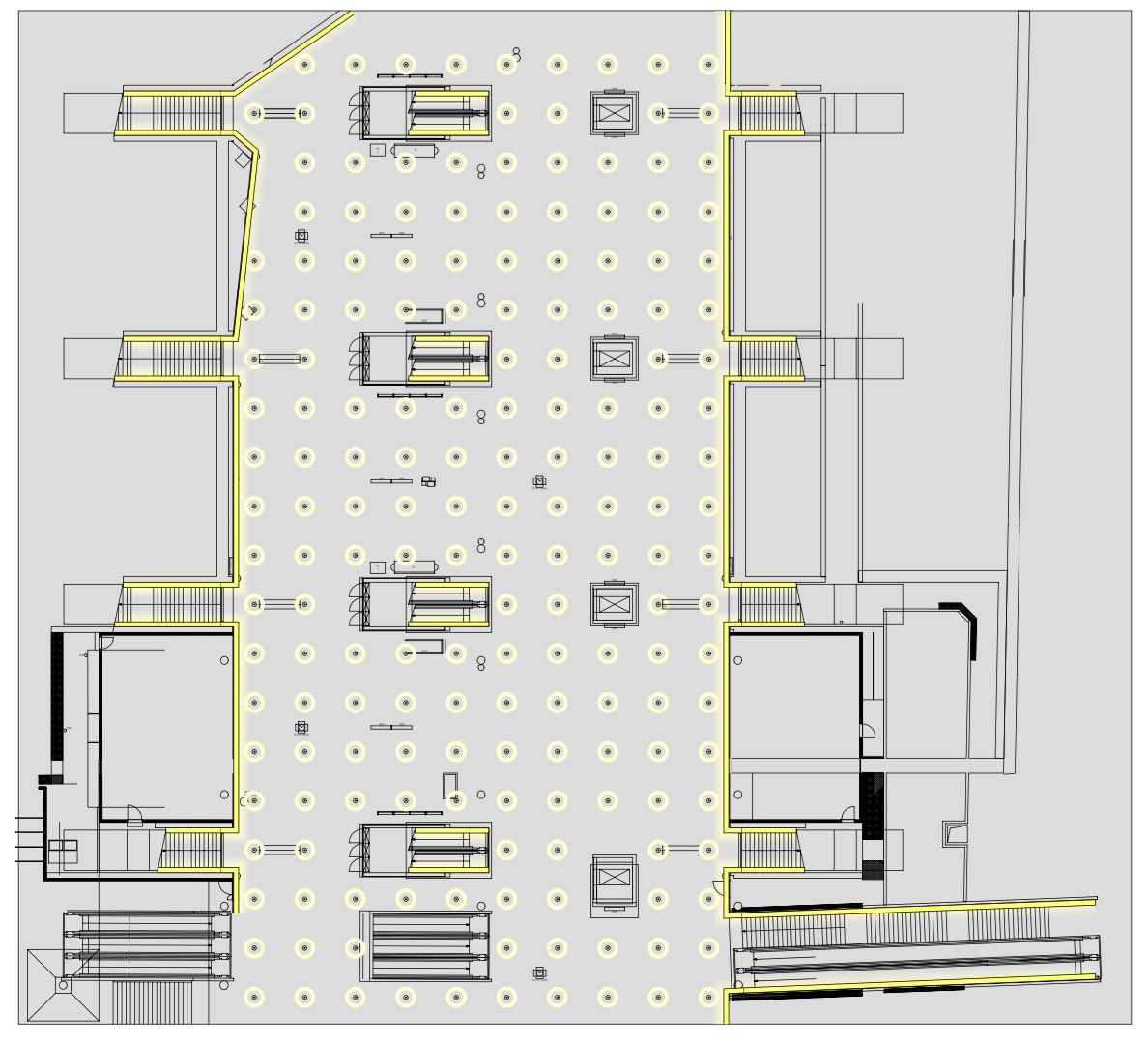 Beleuchtungsplan Passagengeschoss.
