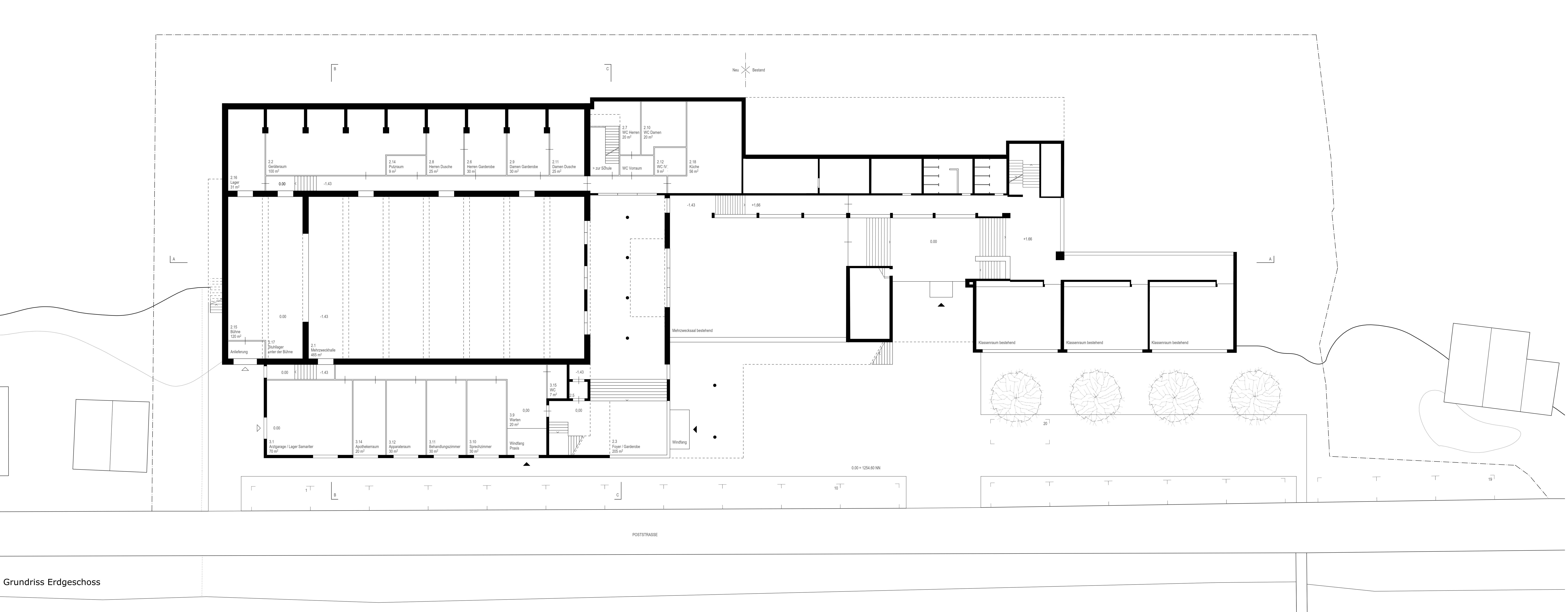 «Follow-me», Grundriss EG