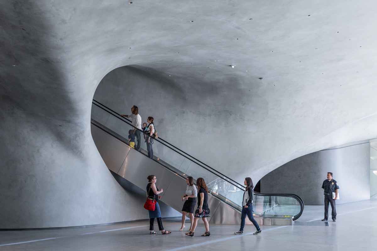 Das Broad Museum: räumlich effektvoll inszeniert.