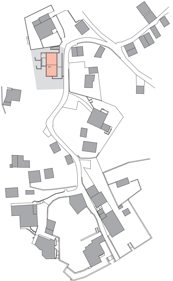 Armando Ruinelli, casa unifamiliare a Castasegna, piano di situazione.