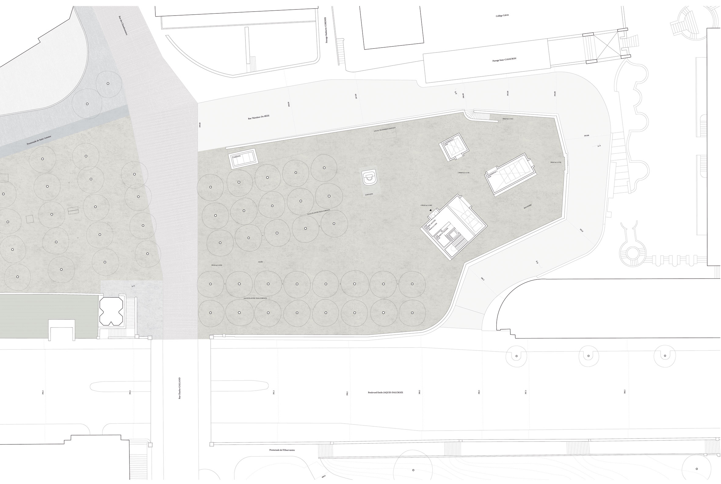 plan de situation du projet Lanterneaux (©atelier traces architectures)