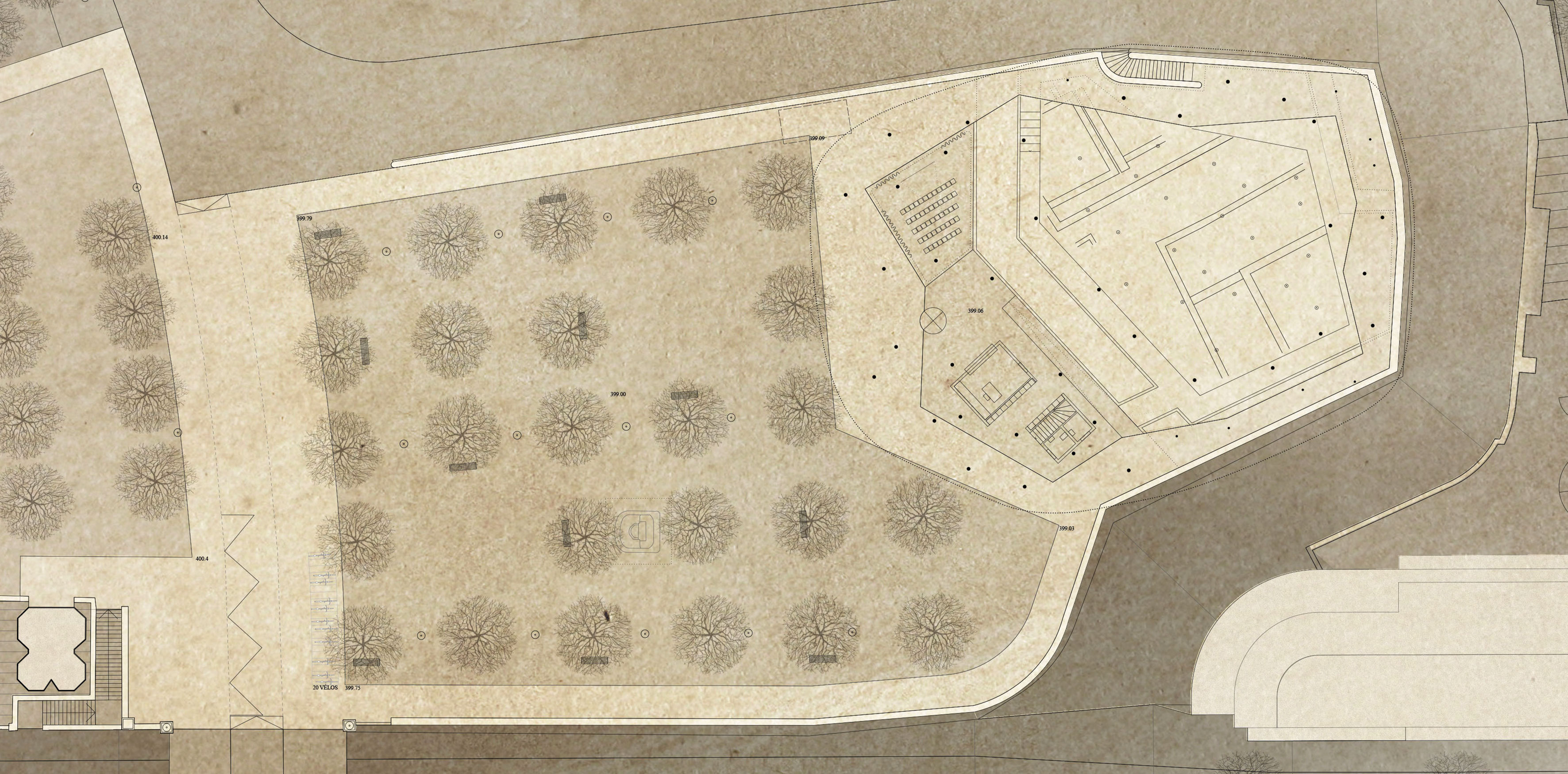 lan de situation du projet Strates de la ville (©Felippi Wyssen Architekten)