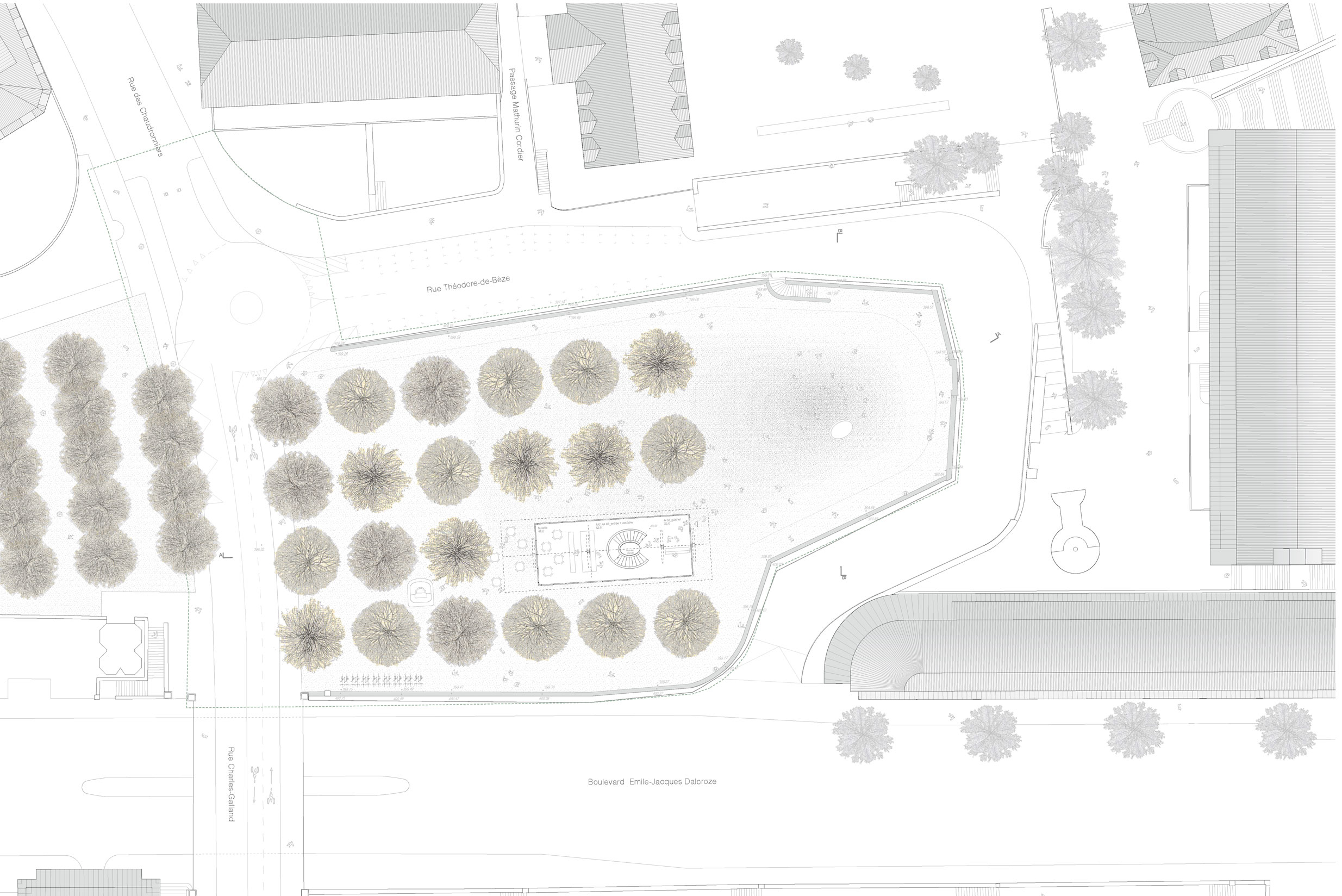 lan de situation du projet Camera obscura (©bunq SA)