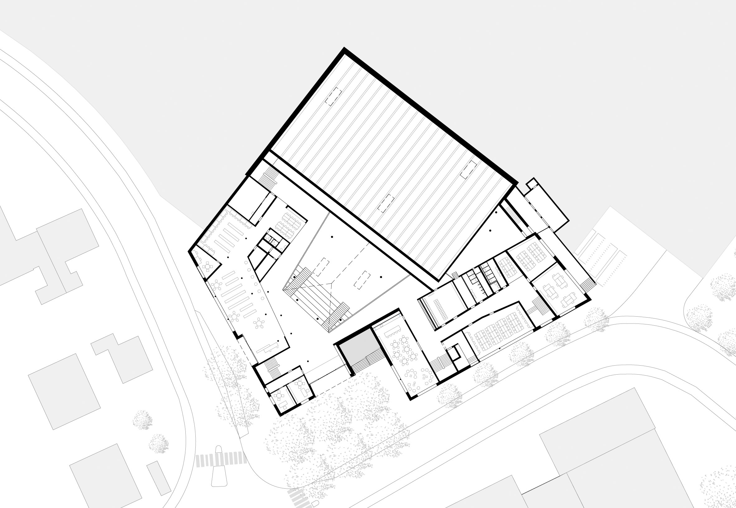 Plan du rez inférieur