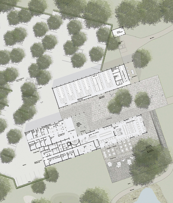 Siegerentwurf «Hole #19», Grundriss EG