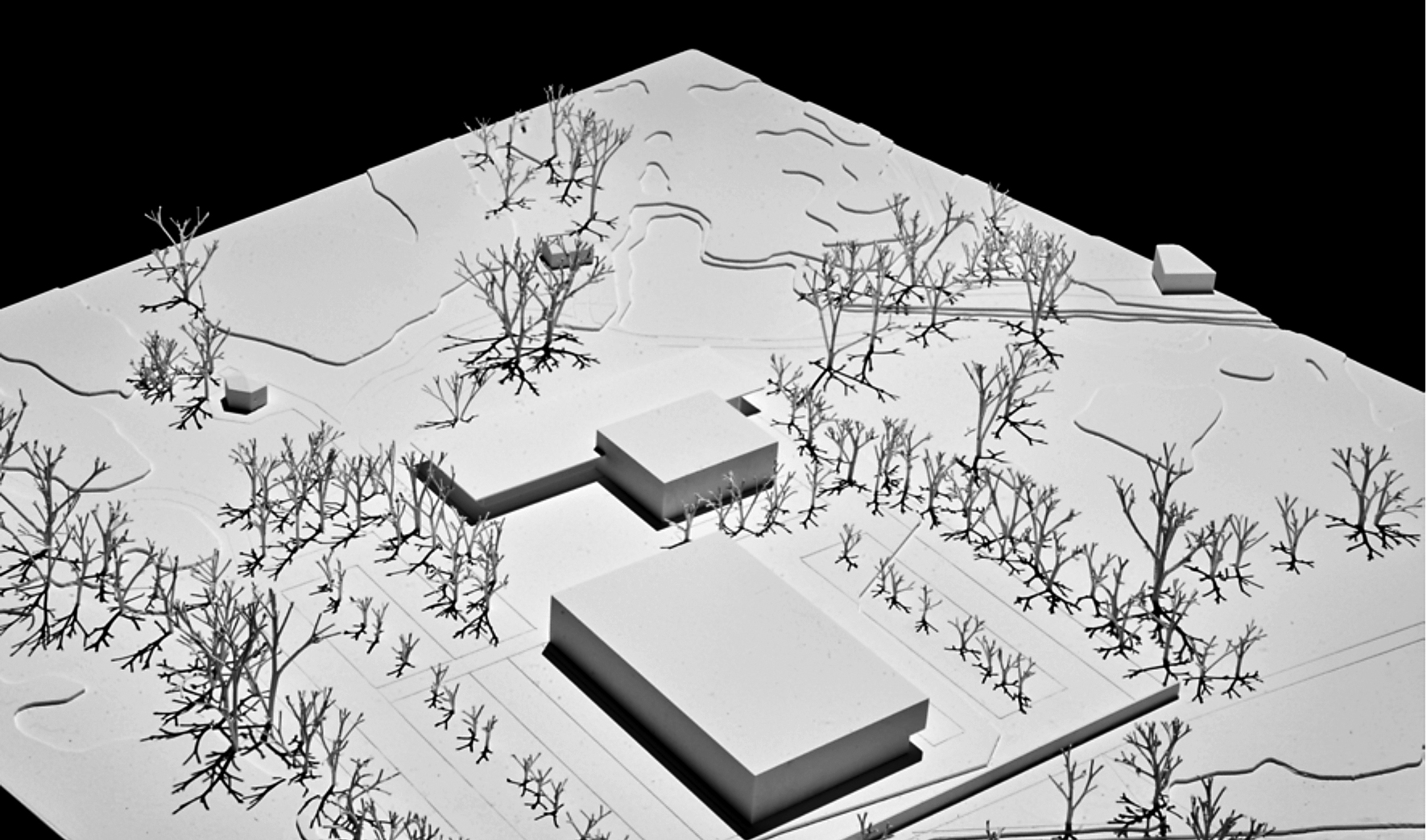 Im Entwurf «Club Fitting» dominiert die sperrige Einstellhalle.