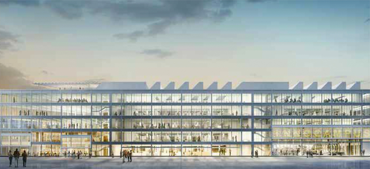 «Reiseziel Mond»: Fassadenvisualisierung