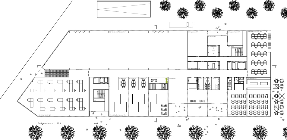 «Rue interiéure»: Grundriss EG