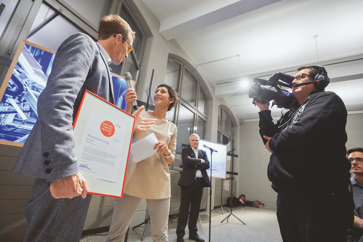 Architekt Niklaus Haller vom Zürcher Projekt «BS2 Zeleganz», das eine Anerkennung erhielt.