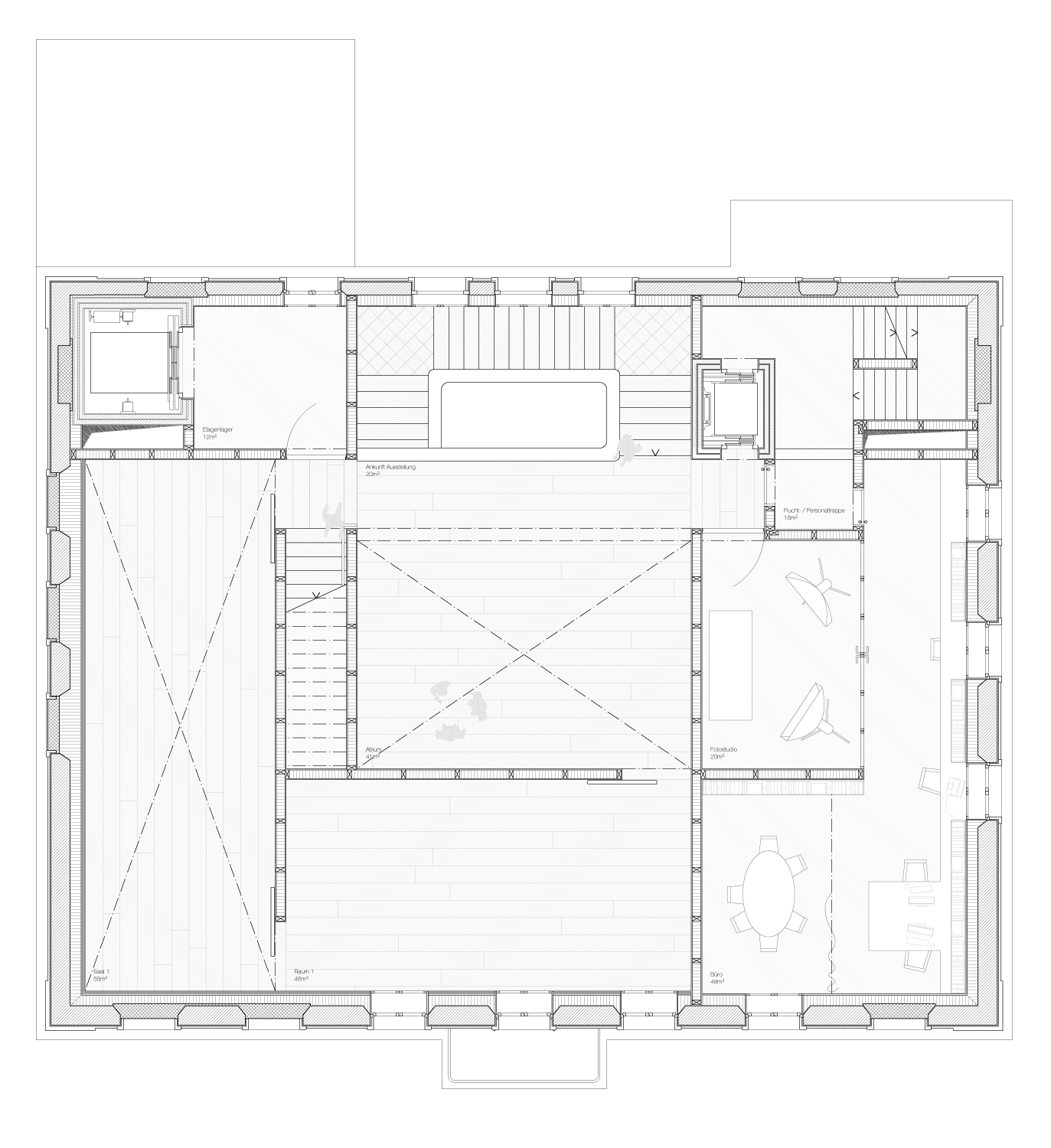 Plan de l'étage supérieur