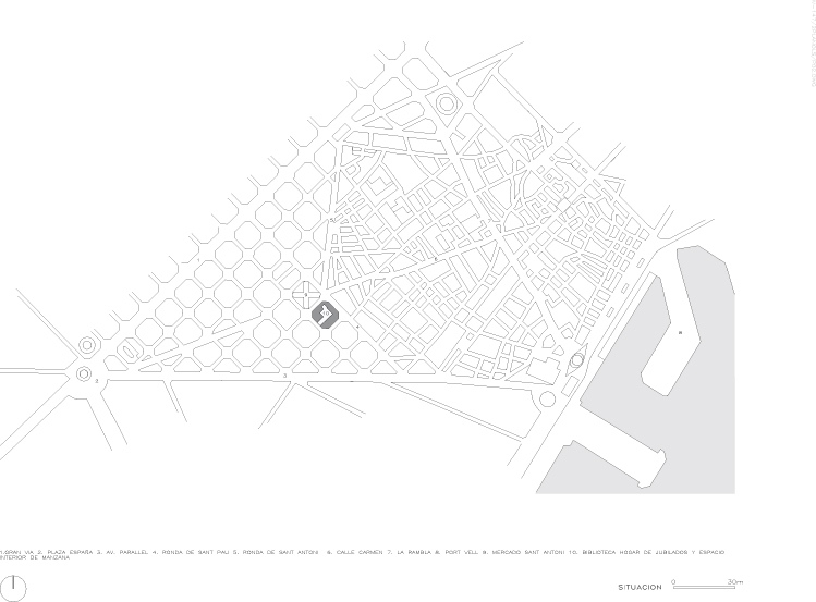 Altstadt, Stadterweiterung von Ildefons Cerdà ab 1854.
