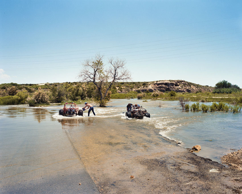 Nettoyage de quads dans la rivière, Carlsbad, Nouveau-Mexique, 1987.