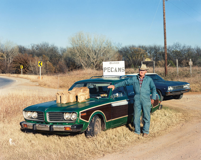 Vendeur de noix de pécan, au sud d’Apache, Oklahoma, 1986.