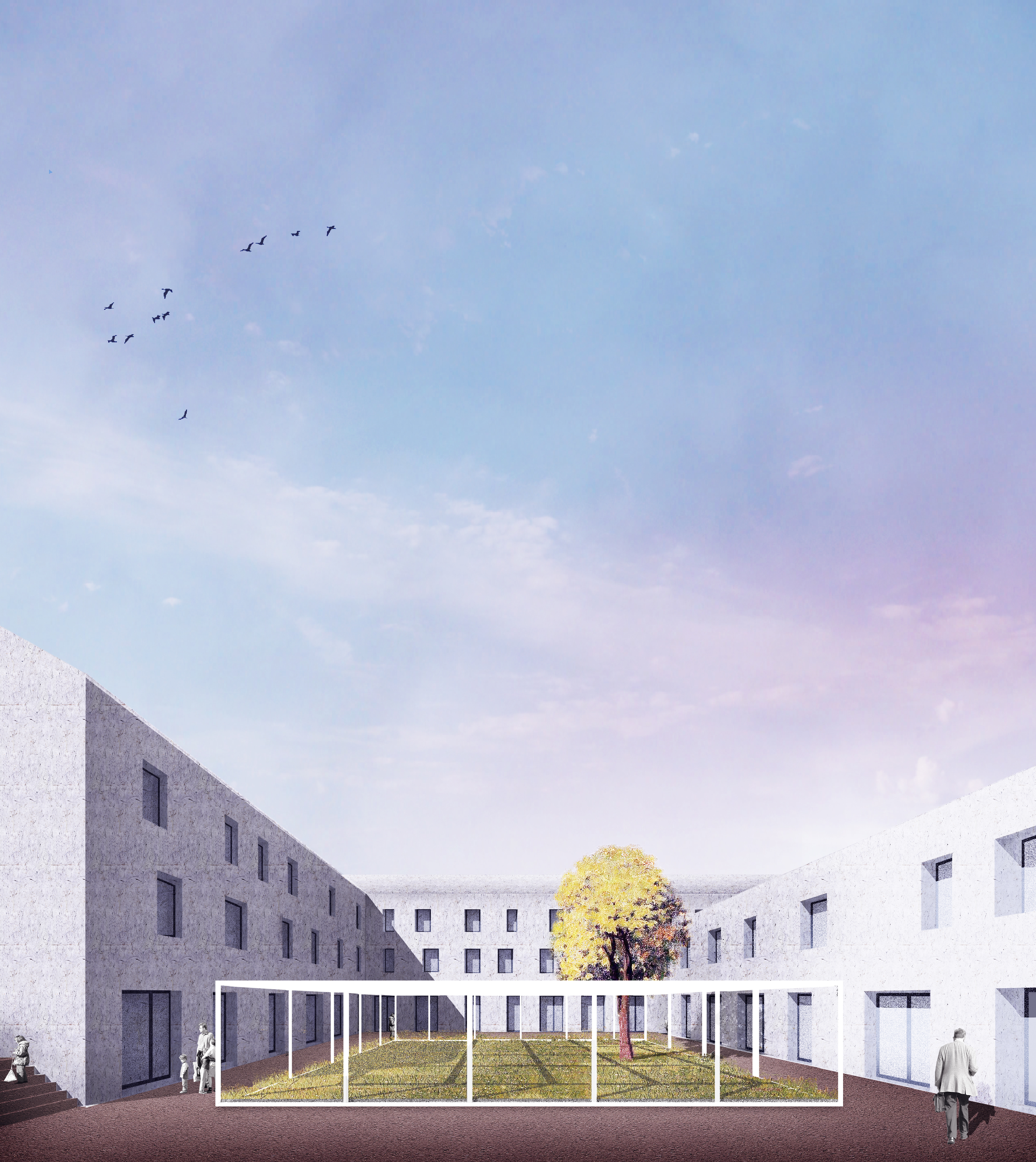 Prospettiva dell'Abbazia di Saint-André-Le-Haut a Vienna