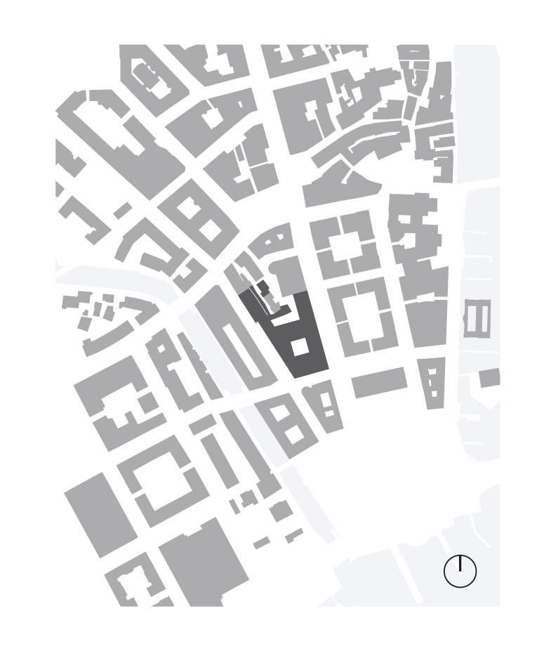 Der Hauptsitz der Zürcher Kantonalbank befindet sich an der oberen Bahnhofstrasse. Die als offener Bereich konzipierte Haupthalle liegt im Zentrum eines Wegnetzes, das alle angrenzenden Stadträume mit­einander verbindet.