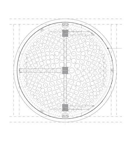 Untersicht der Deckenleuchte