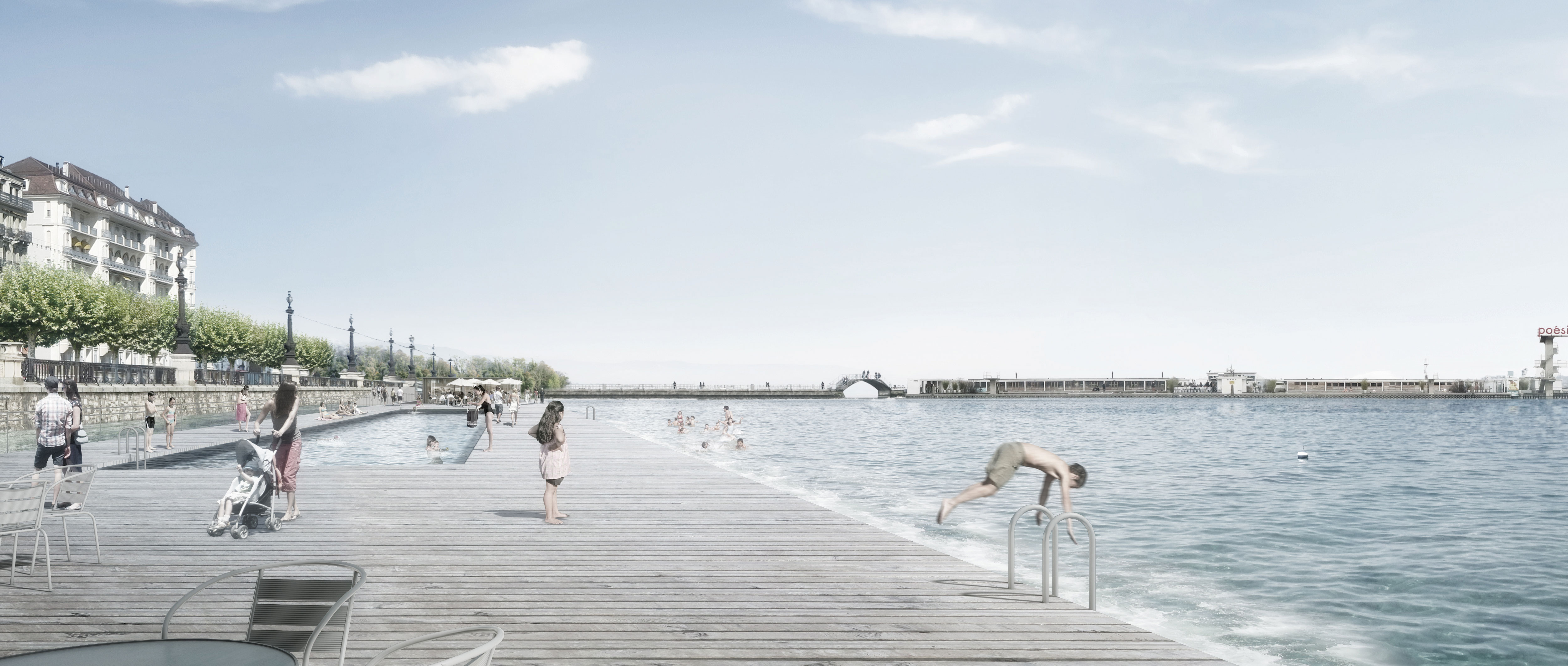 Au ras de l’eau: Quai du Mont-Blanc