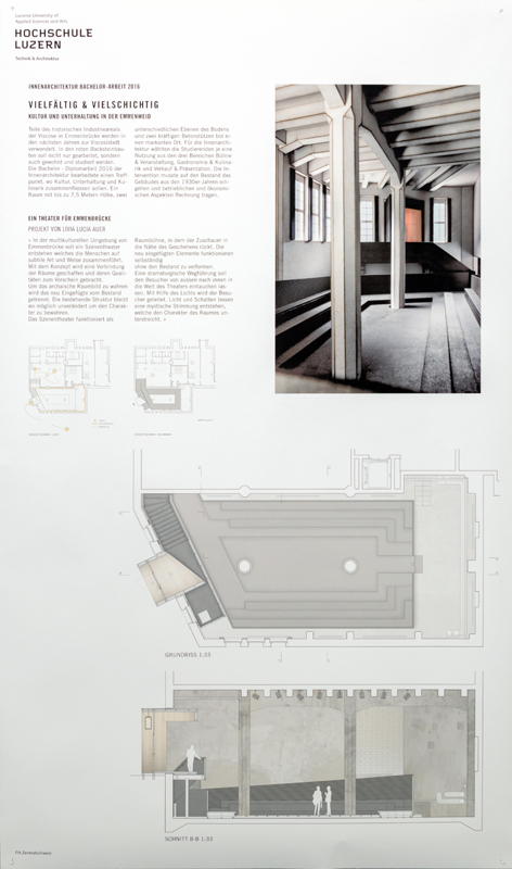 Schon die Plangestaltung der Studentenarbeiten zeigt ein ästhetisch geschultes Auge.