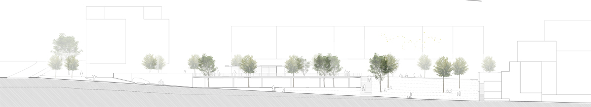 Unten Parkplätze – oben Veranstaltungen