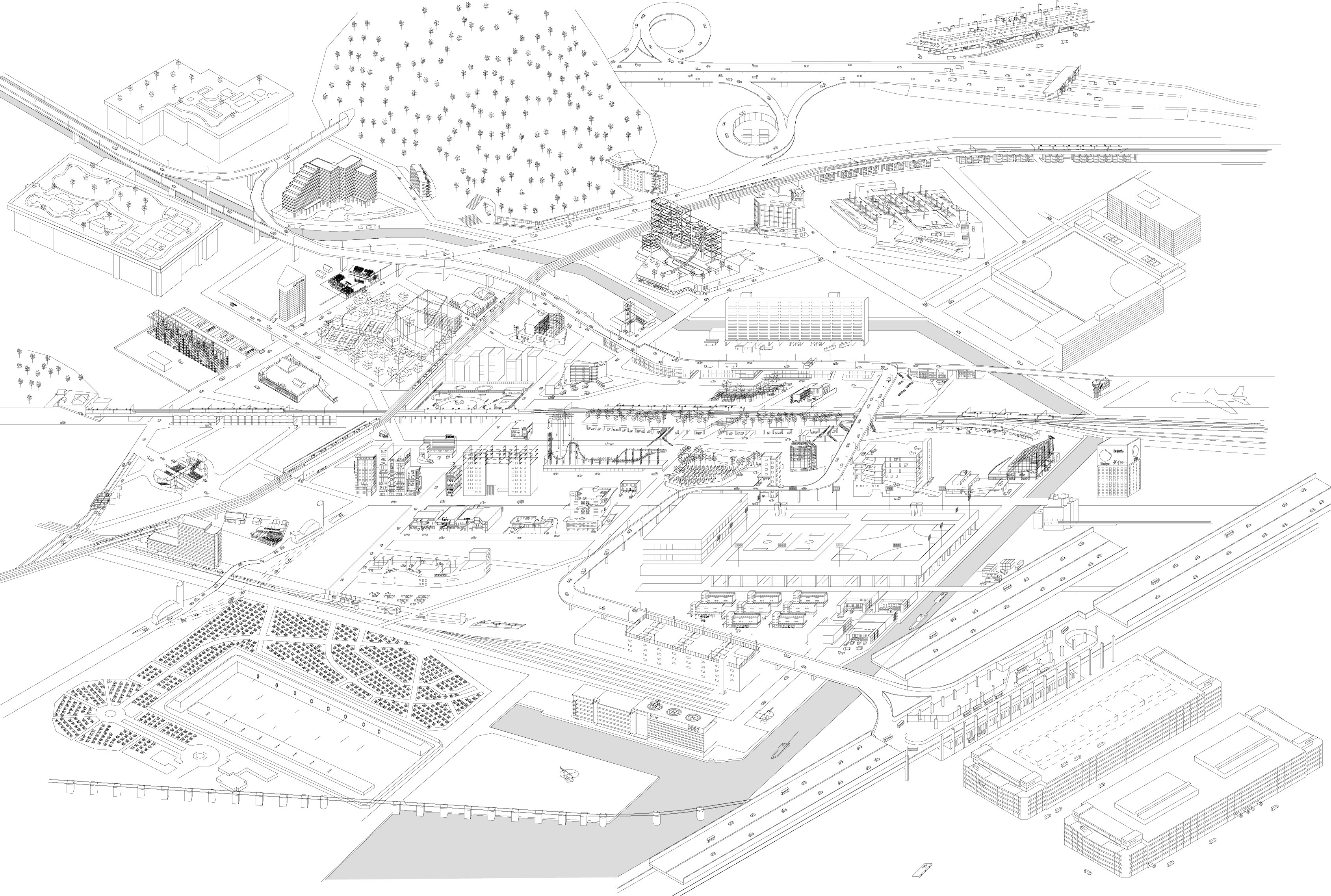 Carte figurant dans Made in Tokyo, version 2013. Momoyo Kajima, Junzo Kuroda and Yoshiharu Tsukamoto, Made in Tokyo (Kajima Institute Publishing Co., Ltd., 2001)