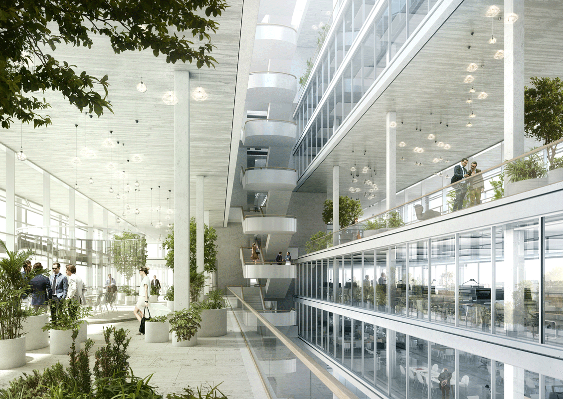 1. Preis: EM2N. Perspektive Innen Headquarter