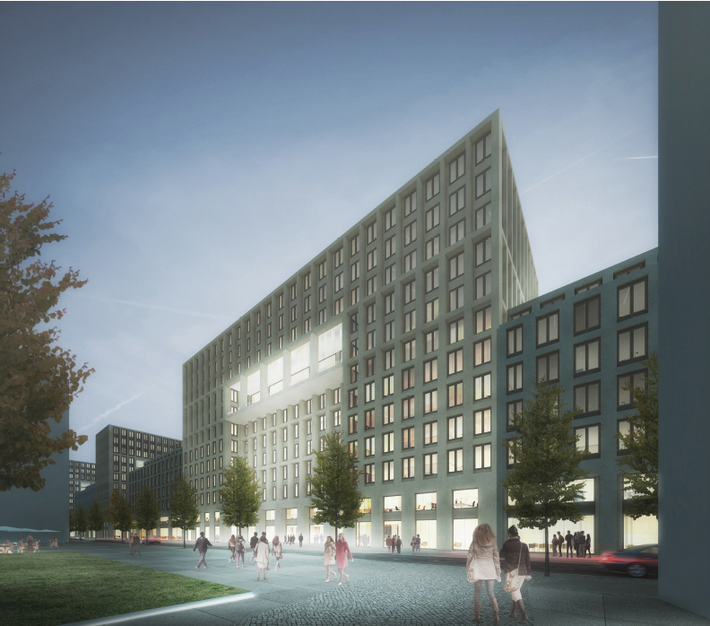 3. Preis: gmp. Perspektive Nordhafenplatz