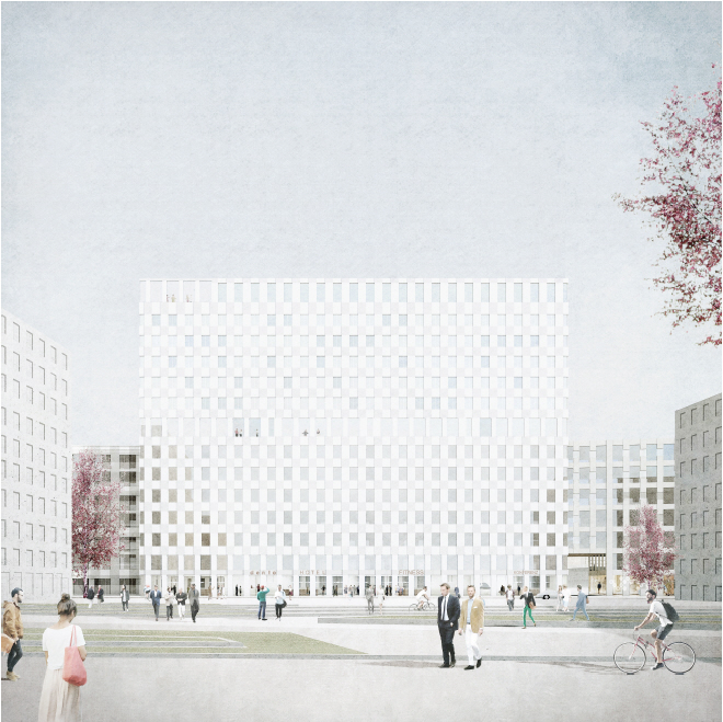 Barkow Leibinger. Perspektive Nordhafenplatz