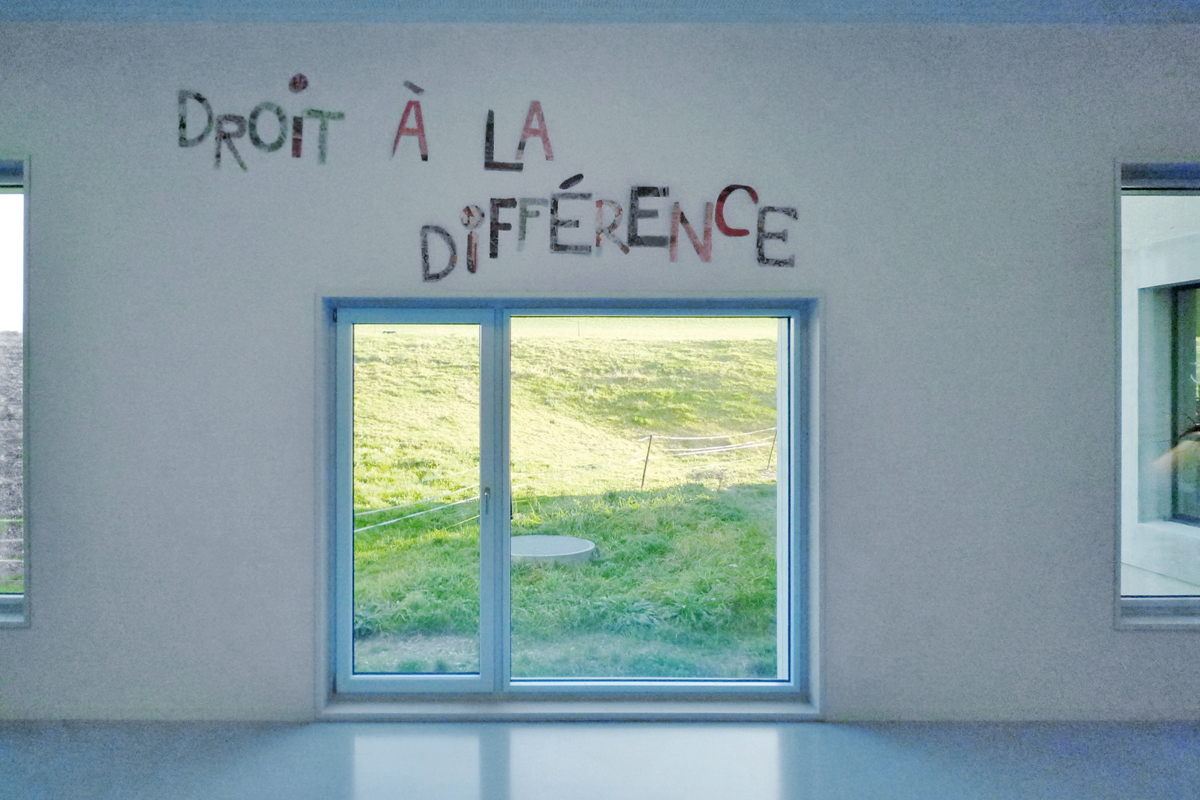 Die grossen Öffnungen bringen Tageslicht und Landschaft ins Innere.