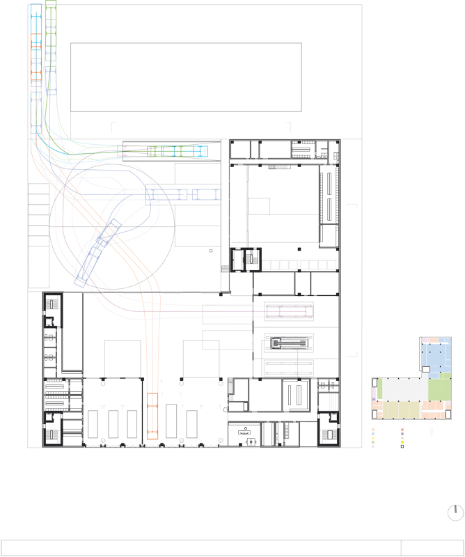 «Mazinga», Enzmann Fischer Partner: Grundriss EG.