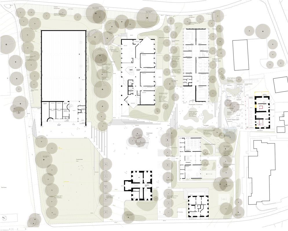 1. Rang / 1. Preis «Riri», Esch Sintzel Architekten: Erdgeschoss.