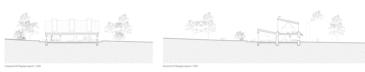 3. Rang / 1. Ankauf «In Situ», Skop – Architektur &amp; Städtebau: Schnitte.