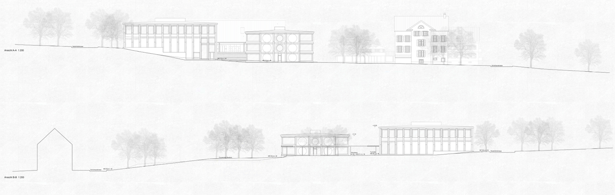 4. Rang / 3. Preis «Rosso», Fiechter &amp; Salzmann Architekten: Ansichten.