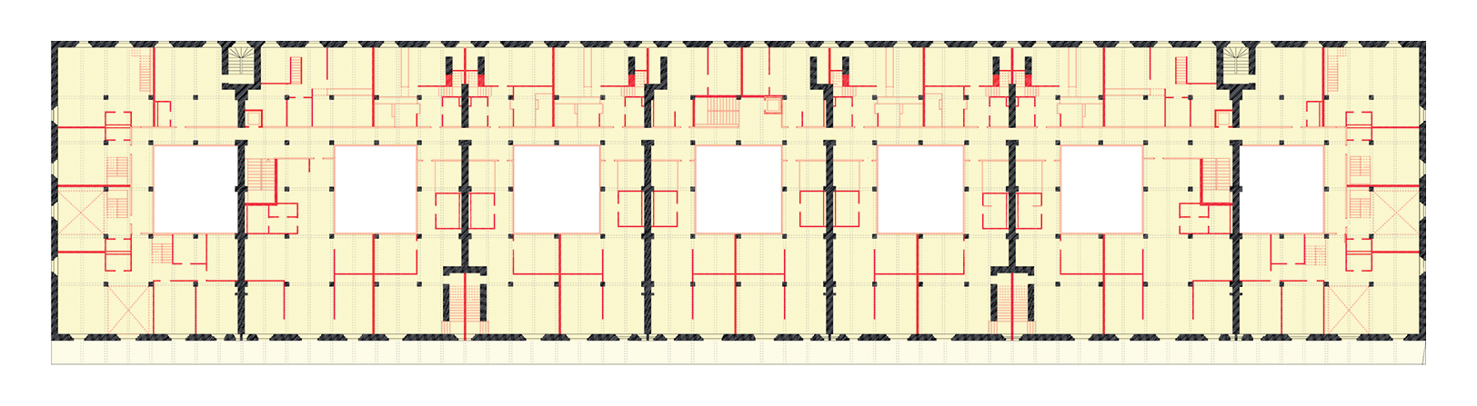 Trieste porto vecchio step 1 un deposito dopo l’intervento. Progetto Gandini / Nathanson / Valentini